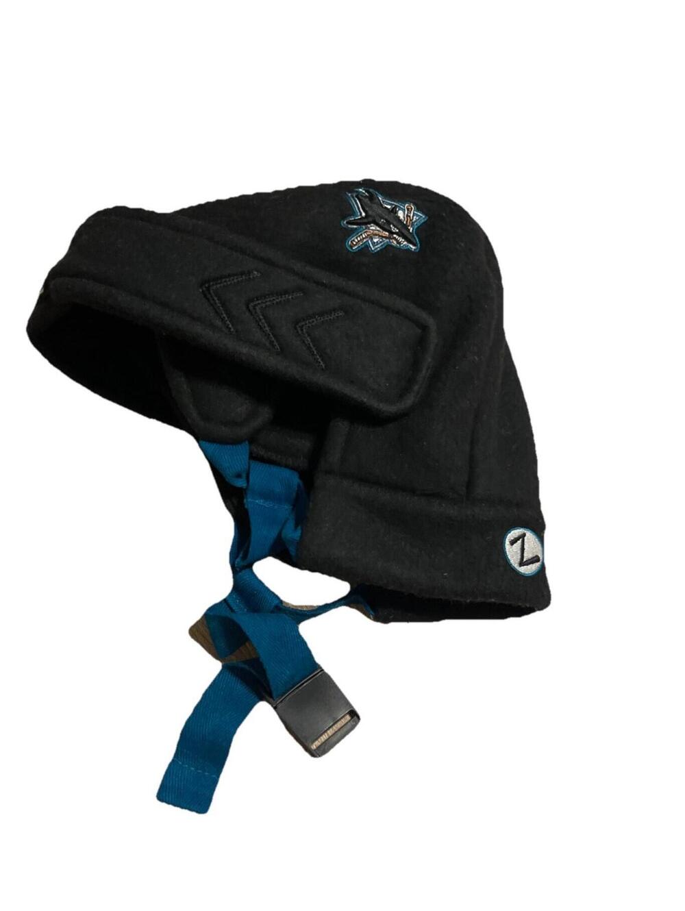 San Jose Sharks Zephyr Hockey Helmet Fleece Beanie H99